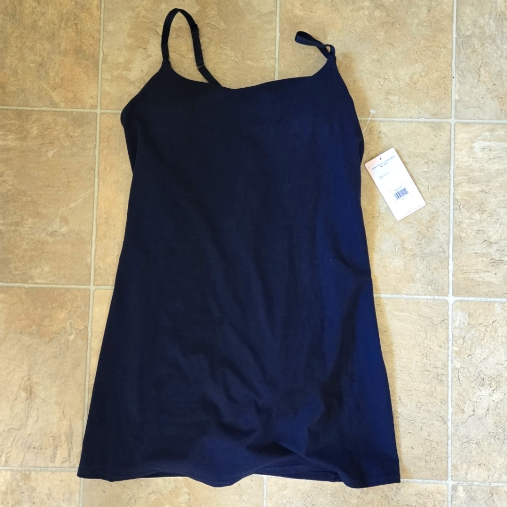 Danskin Skinny Straps Active Dress Navy NWT XL